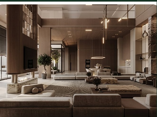 Lobby & interior concept — visualisation