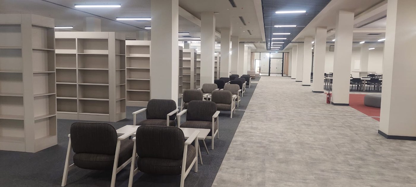 Reading halls and stacks — as handed over